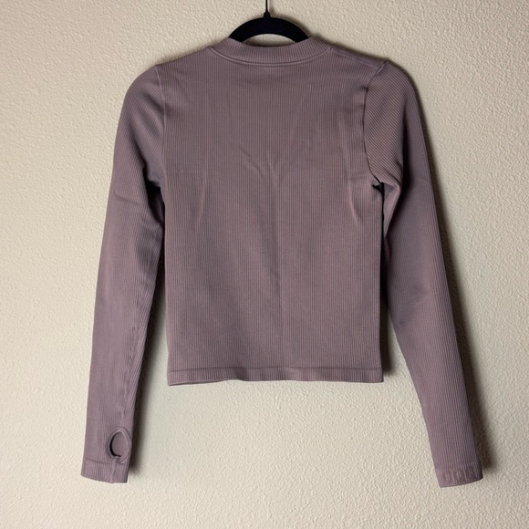 OQQ GYM FITNESS WORKOUT YOGA JACKET MOCHA BROWN SMALL #21 - Picture 2 of 3